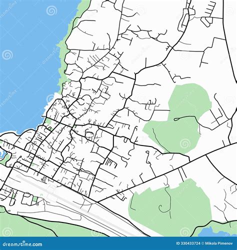 Map of the City of Hanga Roa. Stock Illustration - Illustration of pattern, circle: 330433724