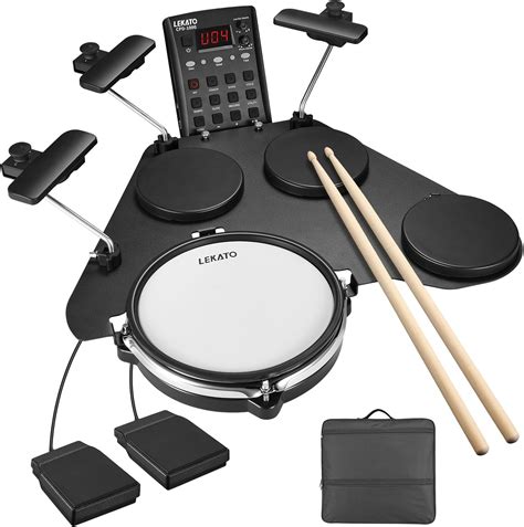 Amazon.com: LEKATO Electronic Drum Set, Portable Electric Drum Set for ...