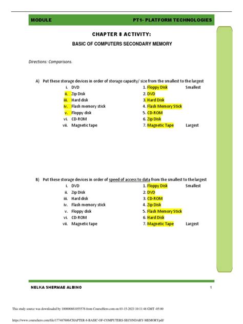 Image result for Computer Basic Notes Secondary Memory