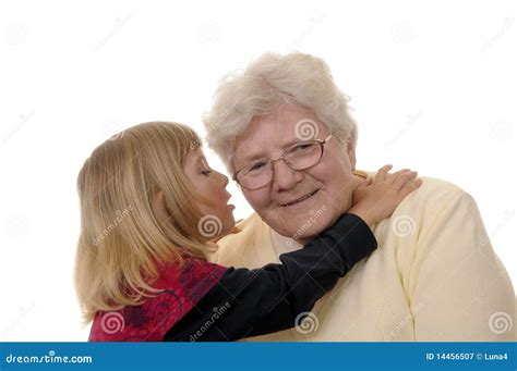 Grandma and granddaughter stock image. Image of together - 14456507