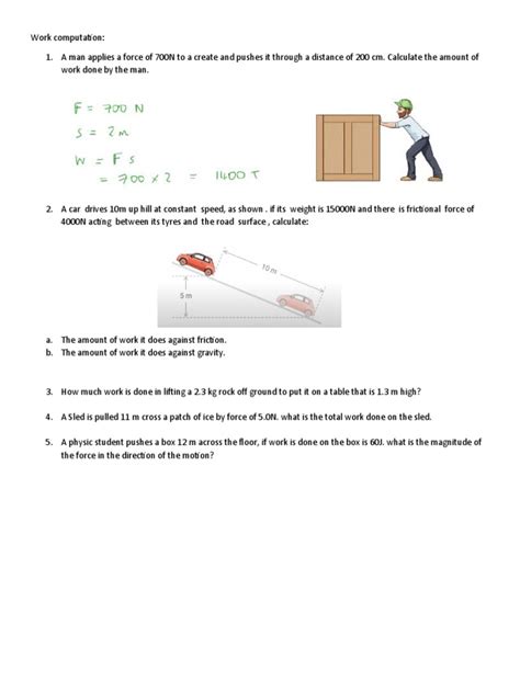 Image result for Work Practice Problems