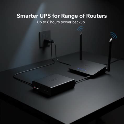 Consistent CCTV Mini-UPS for WiFi Router Broadband Modem | Supports 12 ...