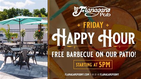 Friday Happy Hour & Free BBQ at Flanagans Pub, Flanagan's Pub ...