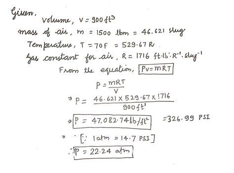 [Solved] Convert Ibm to slugs. Use Ideal Gas Constant of 1716 Please... | Course Hero