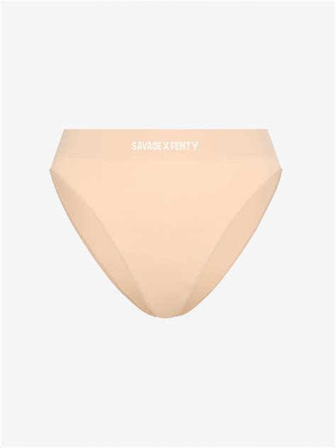 Seamless High-Waist Bikini Panty in Brown | SAVAGE X FENTY