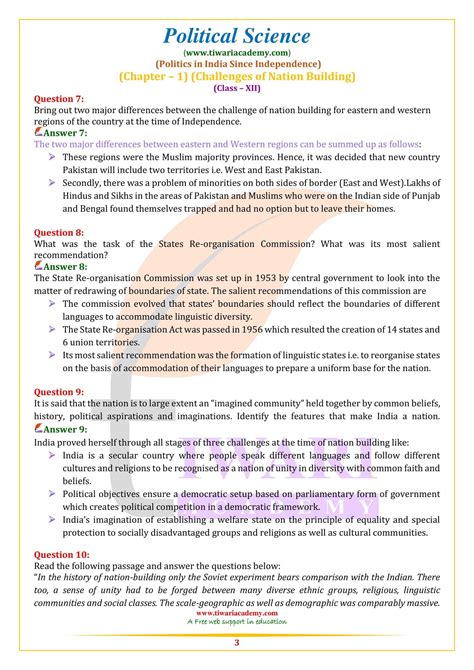 Political Science Class 12 1 Chapter MCQ 的图像结果