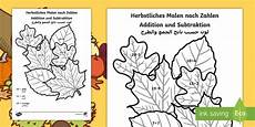 malen nach zahlen ausmalbilder herbst arabische herbst thematisierte addition und malen nach zahlen ausmalbilder herbst arabische herbst thematisierte addition und