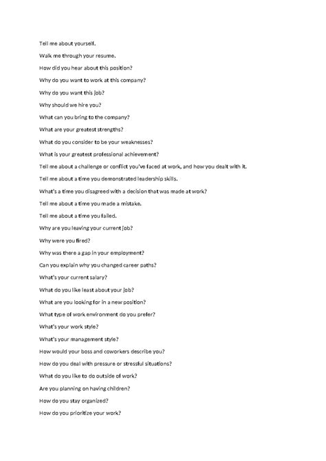 Interview Questions - Tell me about yourself. Walk me through your ...