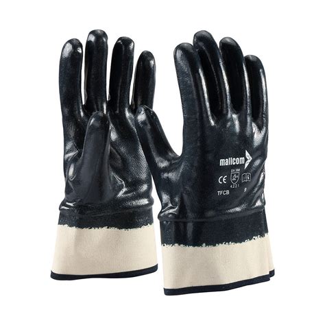 Cut And Sewn Cotton Nitrile Gloves - Mallcom India Safety – The Mallcom ...