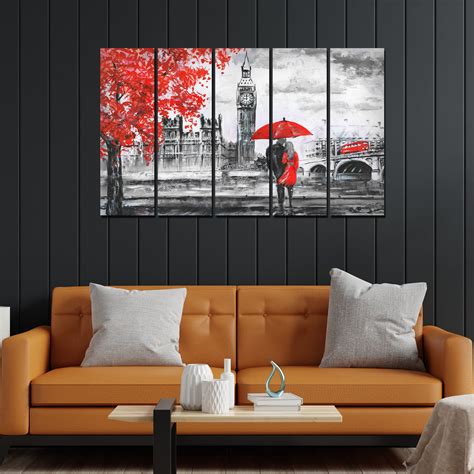 Beautiful View of London Canvas Wall Painting 5 Pieces – Homcraft