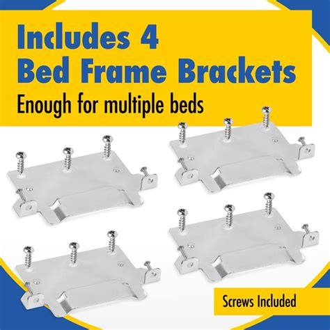 Buy IMPRESA [4 Pack] Bed Frame Brackets for IKEA Bed Frame PN116791 Headboard Mounting Brackets ...