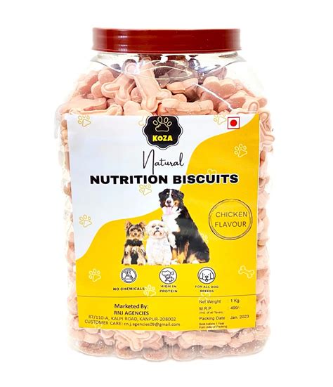 Buy KOZA Natural Nuitrition Mutton Flavour Real Mutton Dog Biscuits for ...