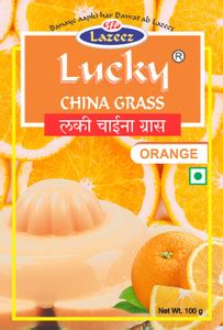 Lucky China Grass (Orange Flavour) [Pack of 3] 300 g Price in India ...