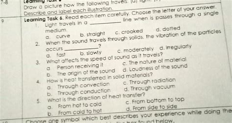 Read each item carefully. Choose the letter of your answer.Please help ...