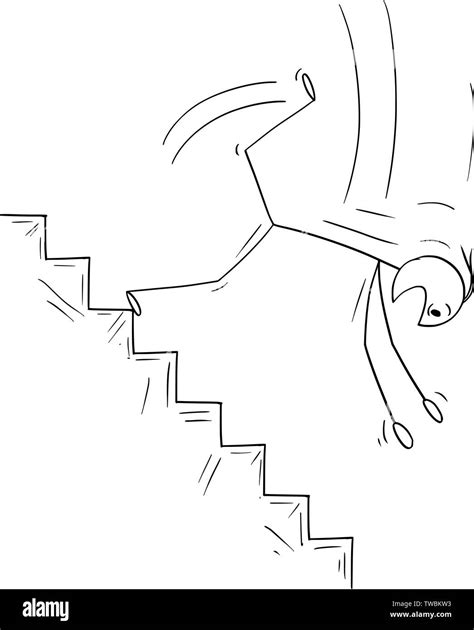 Cartoon Falling Down Stairs