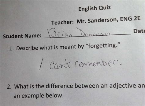 Funny Test Answers From Students in Tests and Exams