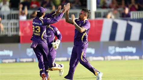Sunil Narine की किफायती गेंदबाजी ने Los Angeles Knight Riders को ...