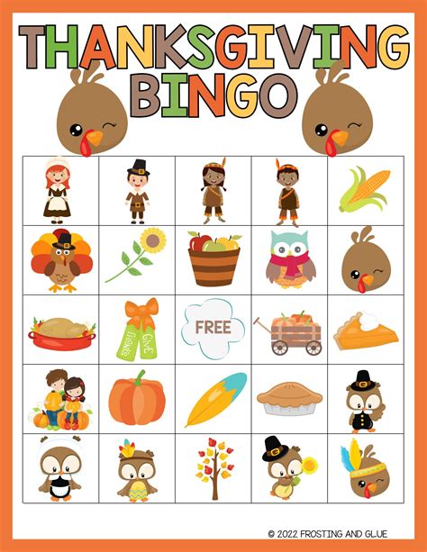 Free Thanksgiving Bingo Cards - Fall Fun for the Family