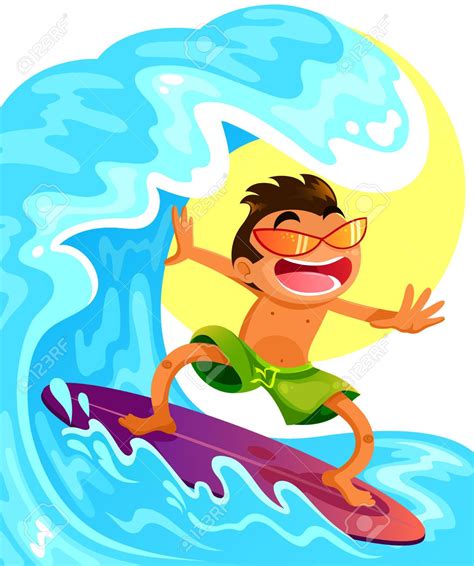 cartoon guy surfing on his surfboard | Cartoon drawings, Surf drawing ...
