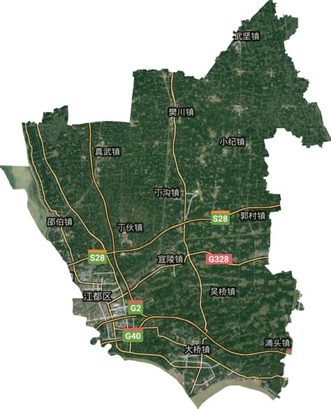 扬州市高清卫星地图,Bigemap GIS Office