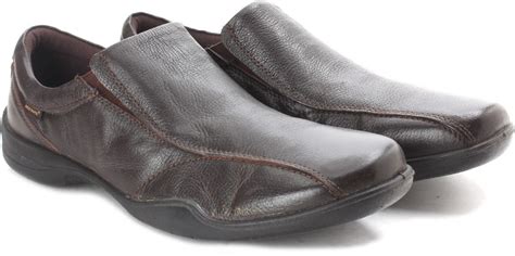 Red Tape Men Genuine Leather Slip On Shoes - Buy Brown Color Red Tape ...