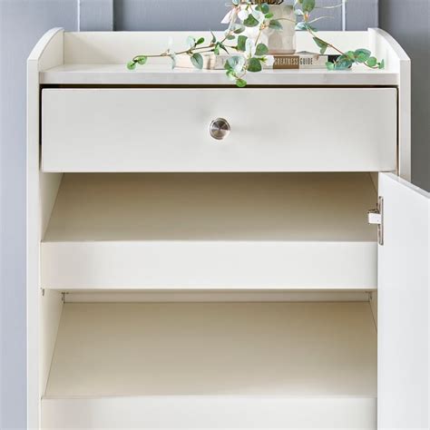 Buy Helios Reynan 10 Pairs Shoe Cabinet with Drawer- White from Home ...