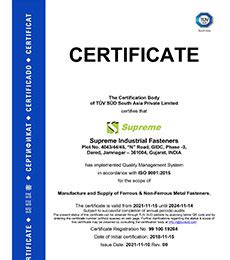Quality Control | Supreme Industrial Fasteners