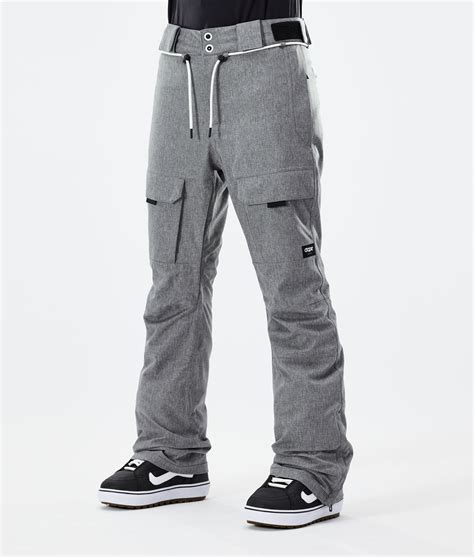 Womens Gray Snowboard Pants