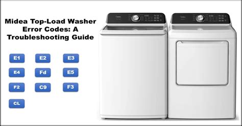 Image result for Midea Top Load Washer E3 Error Code