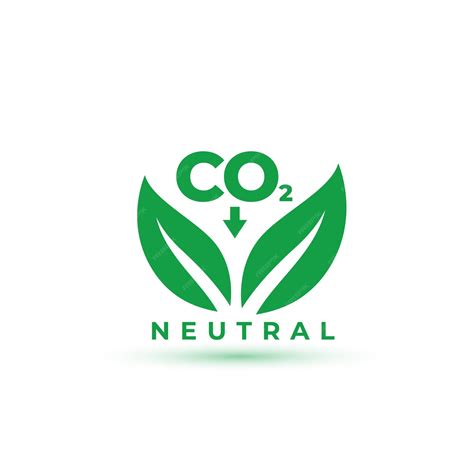 Co2 neutral emission net zero icon design | Free Vector
