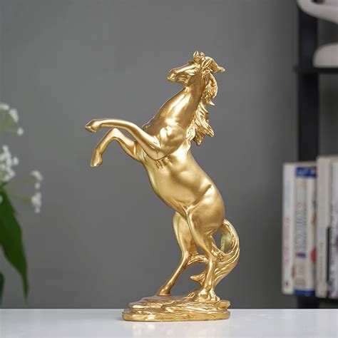 Golden Rearing Horse Figurine – The Golden Theory