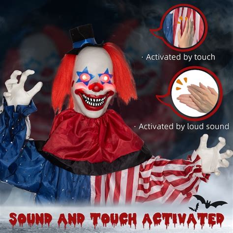 LOVMOR 6 ft Life Size Halloween Hanging Clown Decoration Scary ...