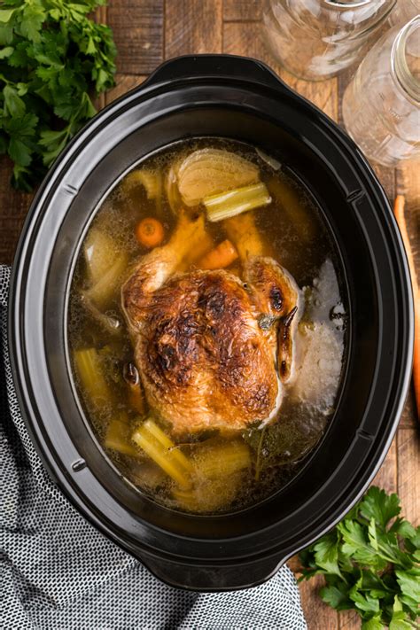 Chicken Stock In The Slow Cooker