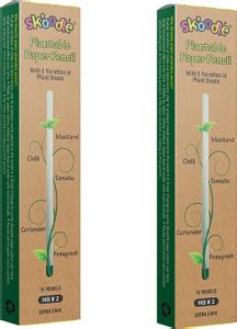 Flipkart.com | SKOODLE Plantable Series Recycled Paper Pencils, 20 Eco ...