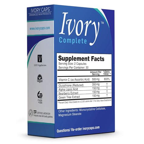 IvoryCaps Ivory Caps Advanced Glutathione Supplement with India | Ubuy