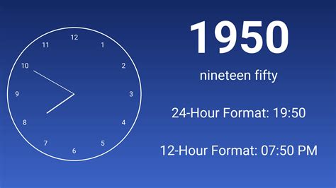1950 Military Time - Military Time Converter