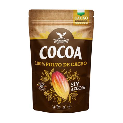 Cocoa en Polvo La Universal Sin Azúcar 170g - 977478