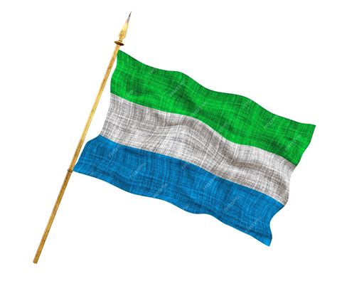 Premium Photo | National flag of Sierra Leone Background with flag of ...