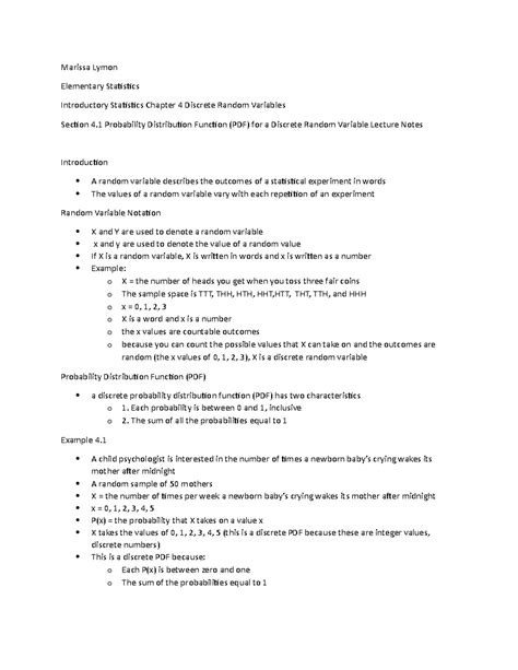 Image result for Probability Distribution Function PDF for a Discrete Random Variable
