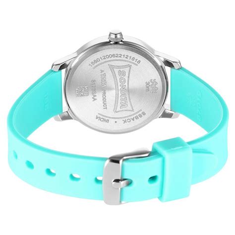 Buy Online Sonata Splash Green Dial Women Watch With Plastic Strap ...