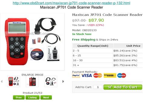 Image result for MaxiScan Code Reader