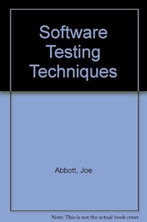 Software Testing Techniques : Abbott, Joe: Amazon.in: Books