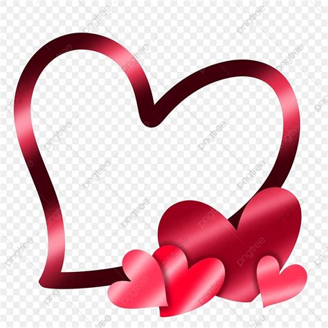 Heart Shaped Frame Clipart PNG Images, Shiny Maroon Heart Shape Frame ...