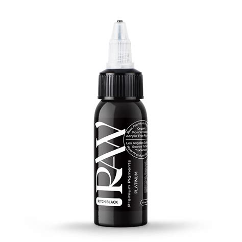 RAW - Platinum - Tattoo Farbe - Pitch Black, 16,36