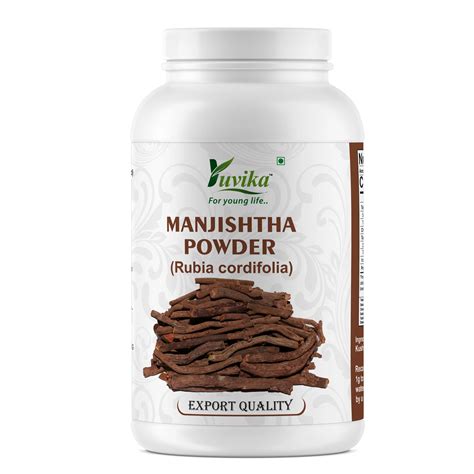 Yuvika Manjistha Powder - Majith - Rubia Cordifolia - Indian Madder ...