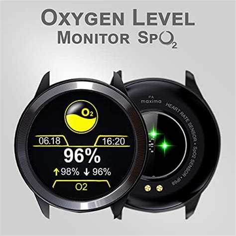 Maxima Max Pro X4 Smartwatch with SpO2, Up to 15 Day Battery Life, 1.3 ...