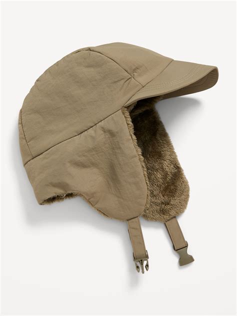 Sherpa-Lined Trapper Hat | Old Navy