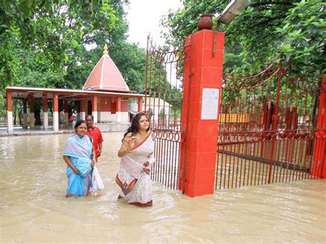 Bridge damaged by floodwaters - From Srinagar to Rajasthan, rain brings ...