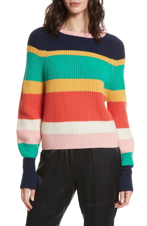 The Colorful Striped Sweaters We’re Coveting Now | Sweaters, Stripe ...