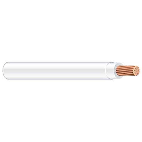 Southwire XHHW Building Wire, Copper, 12 AWG, 1C, White, Stranded, 500 ...